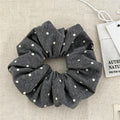 Ruffled Polka Dot Scrunchies - DippedShop Wholesale - #3235