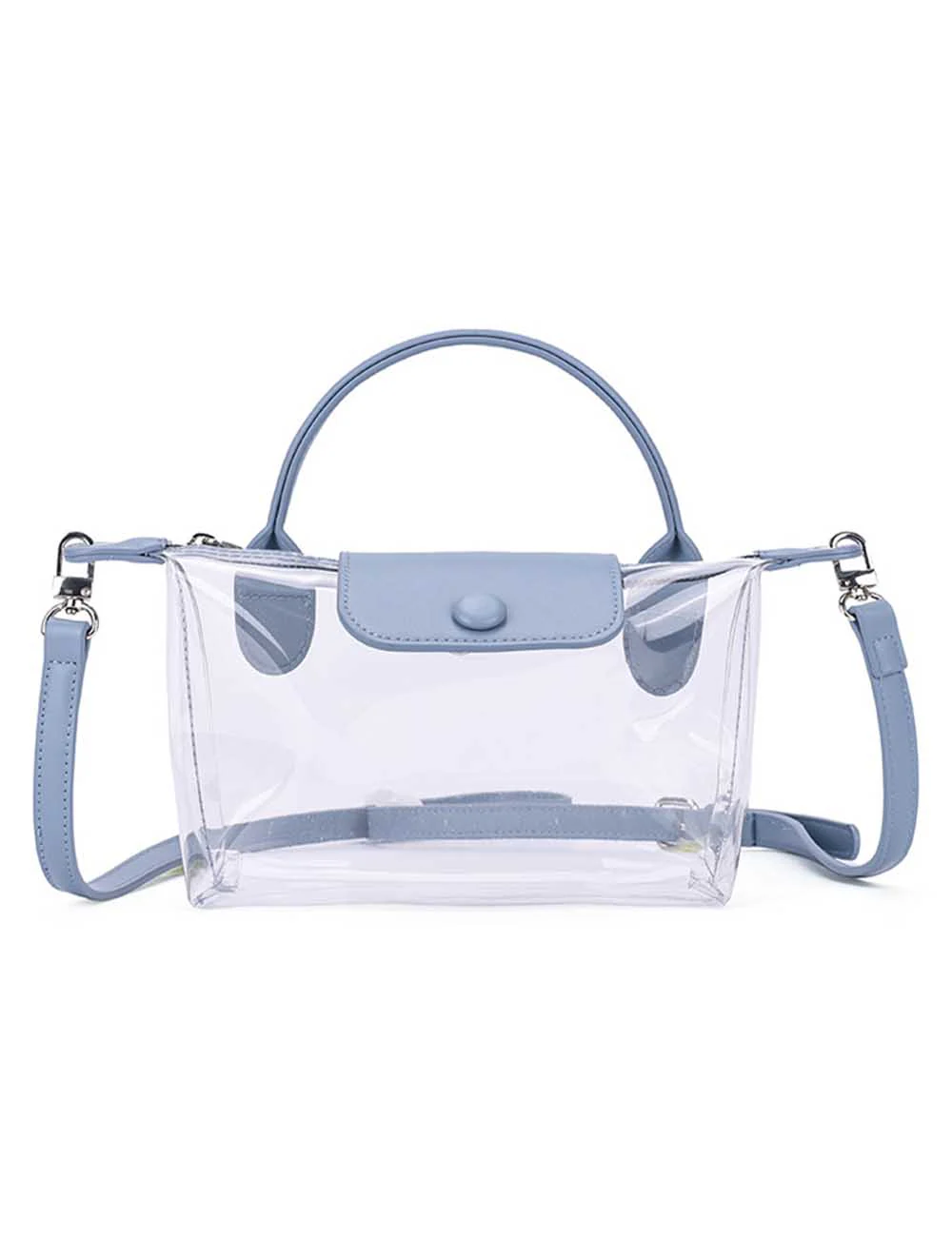 Jelly PVC Shoulder Crossbody Double Handles Bag FPC6BBG434
