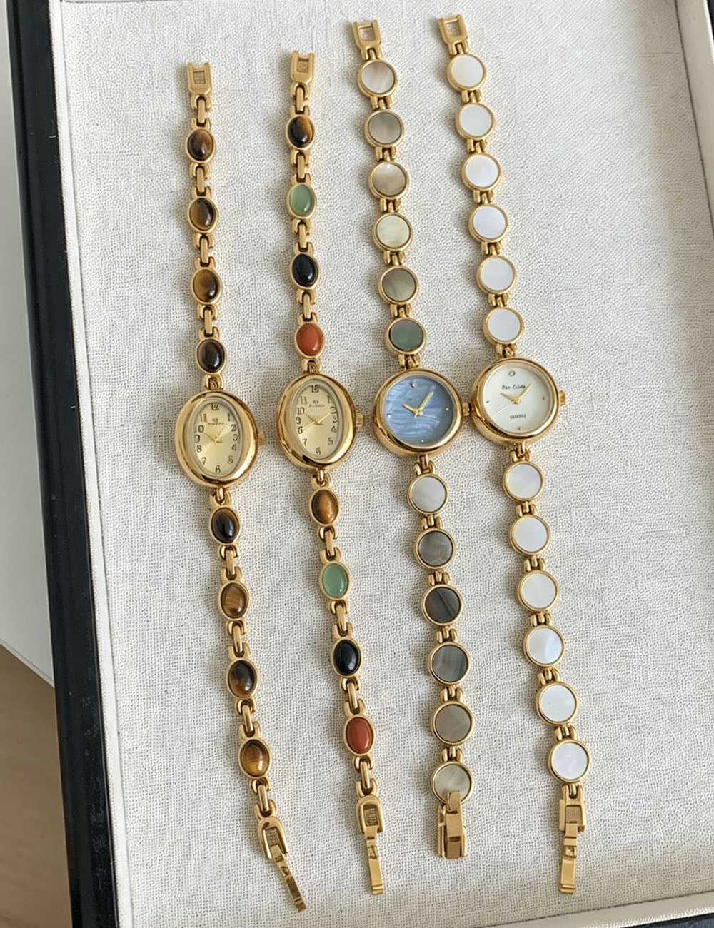 Mother-of-Pearl Quartz Watch - DippedShop Wholesale - #8083