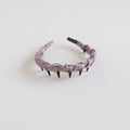 Elegant Satin Twisted Non-Slip Headband with Teeth 6W6HBD371