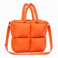 Trendy Puffer Square Solid Color Shoulder Bag 6W10BBG1805