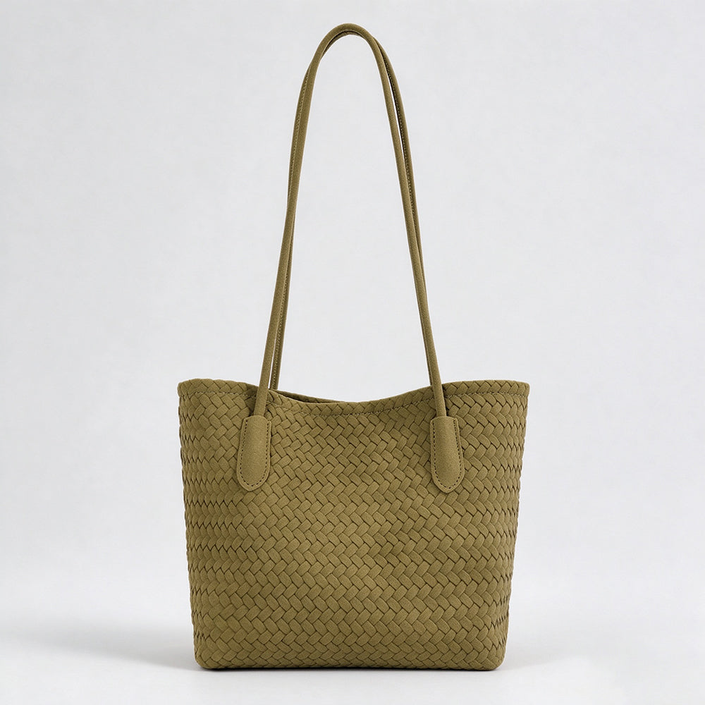 Vintage Woven Shoulder Bag With - DippedShop Wholesale - #4531