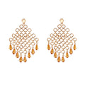 Boho Resin Bead Tassel Earrings - DippedShop Wholesale - #3443