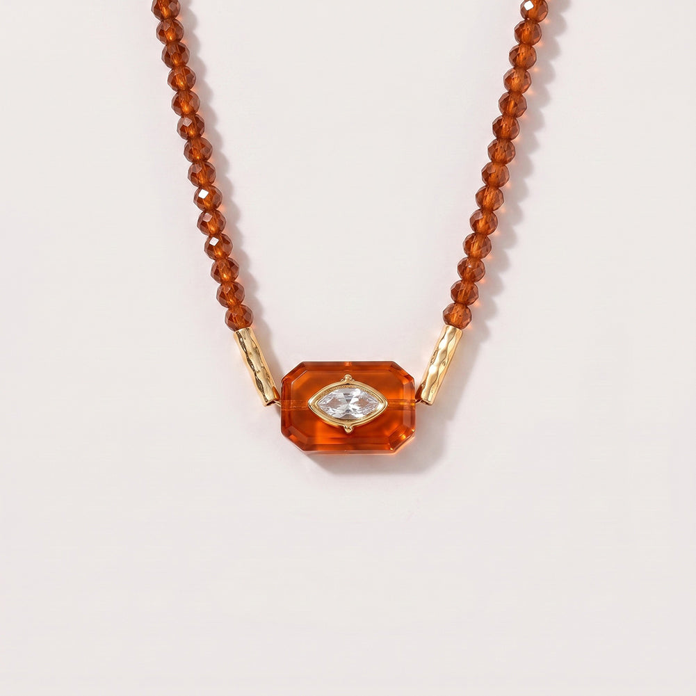 Evil Eye Beaded Necklace - DippedShop Wholesale - #8547