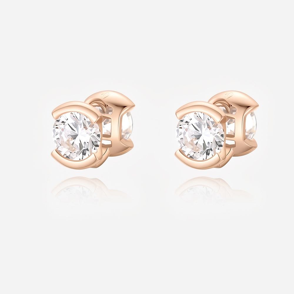 Cubic Zircon Hoop Earrings - DippedShop Wholesale - #6819