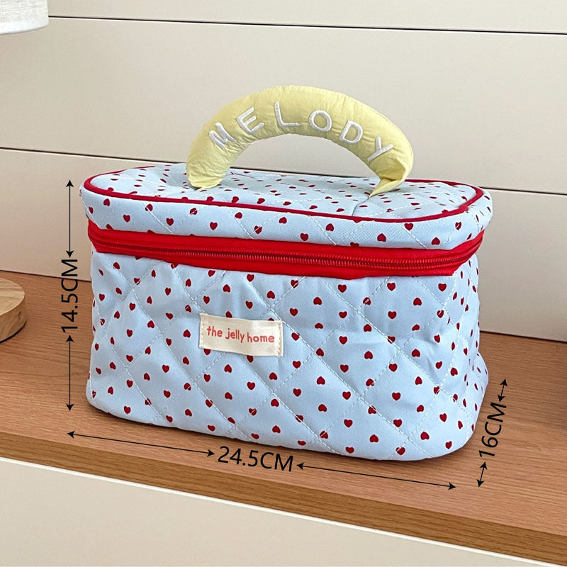 Cute Puppy Embroidery Portable Makeup Bag MK2BW6S10BOB97