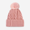 Minimalist Solid Color Fold-Over Cuff Knit Hat 6W6HAT632