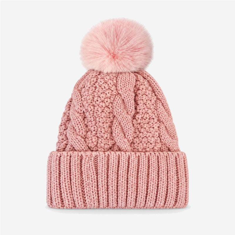 Minimalist Solid Color Fold-Over Cuff Knit Hat 6W6HAT632