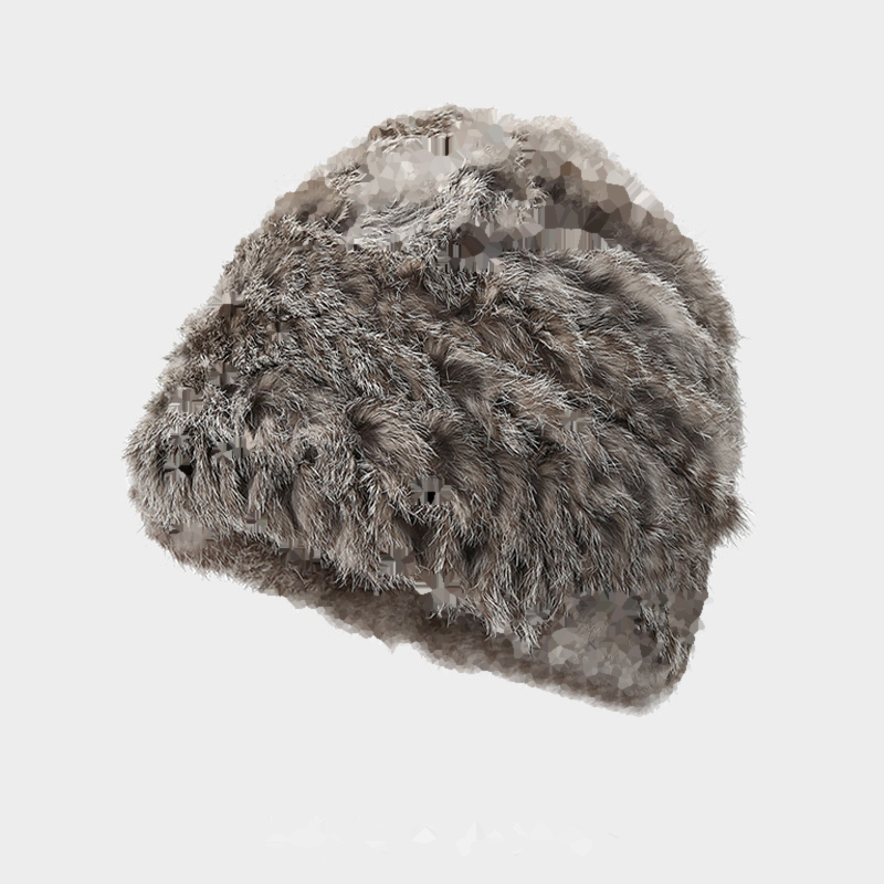 Simple Thick Faux Rabbit Fur Bucket Hat 6W6HAT684