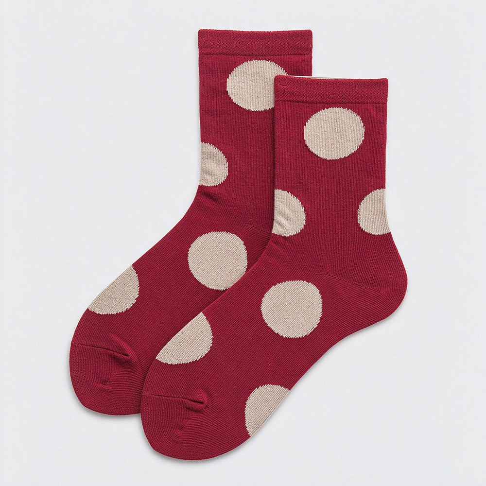 Polka Dot Crew Socks - DippedShop Wholesale - #4915