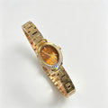 Rhinestone Oval Quartz Watch - DippedShop Wholesale - #5955