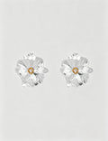 Elegant Exaggerated Transparent Flower Stud Earrings 6W6JER769