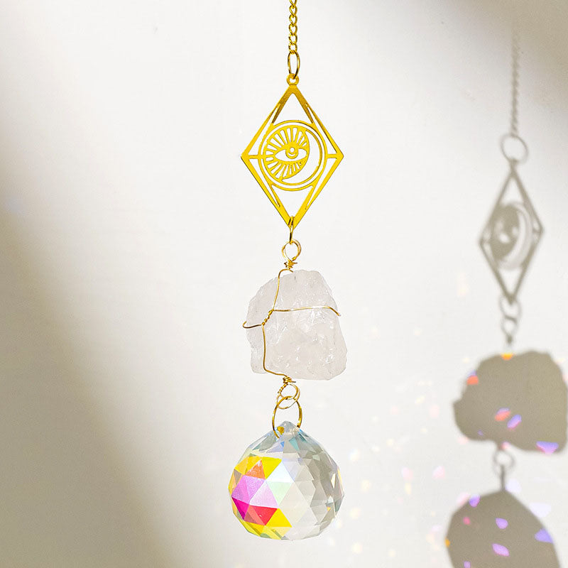 Natural Stone Crystal Ball Pendant - DippedShop Wholesale - #8435