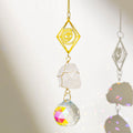 Natural Stone Crystal Ball Pendant - DippedShop Wholesale - #1203