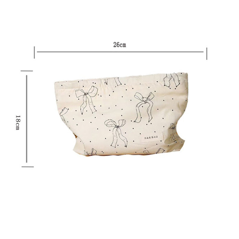 Pok Dolt Bow Simple Cosmetic Bag MK2BW6W10BOB420
