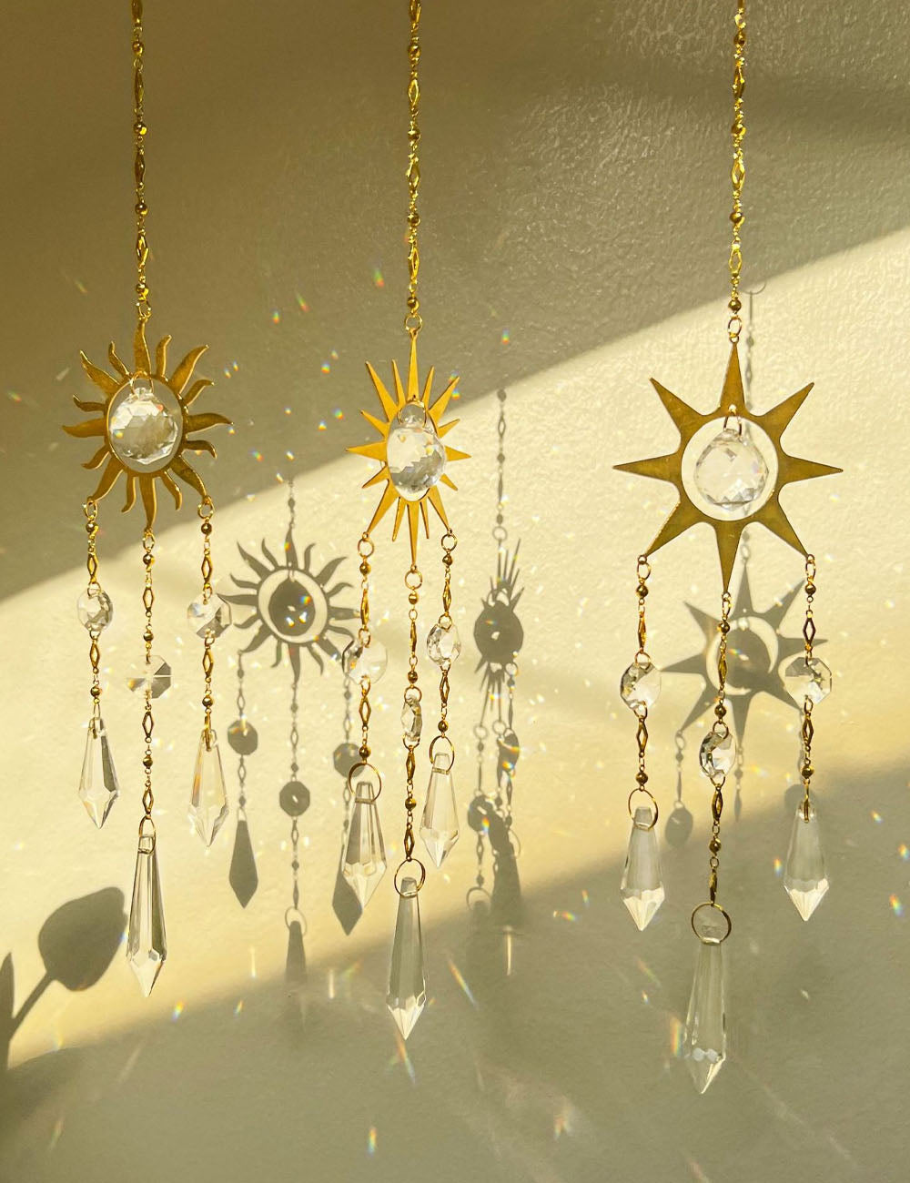 Metal Crystal Suncatcher - DippedShop Wholesale - #2339