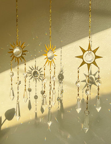 Metal Crystal Suncatcher - DippedShop Wholesale - #2339