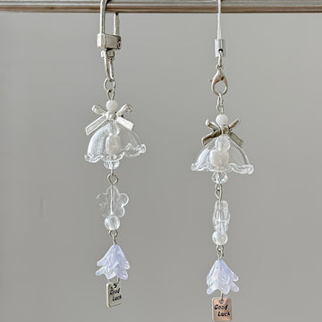 Minimalist White Wind Chime Phone Charm DP25C909