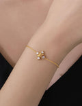 Gold Plated X Bracelet - DippedShop Wholesale - #7475