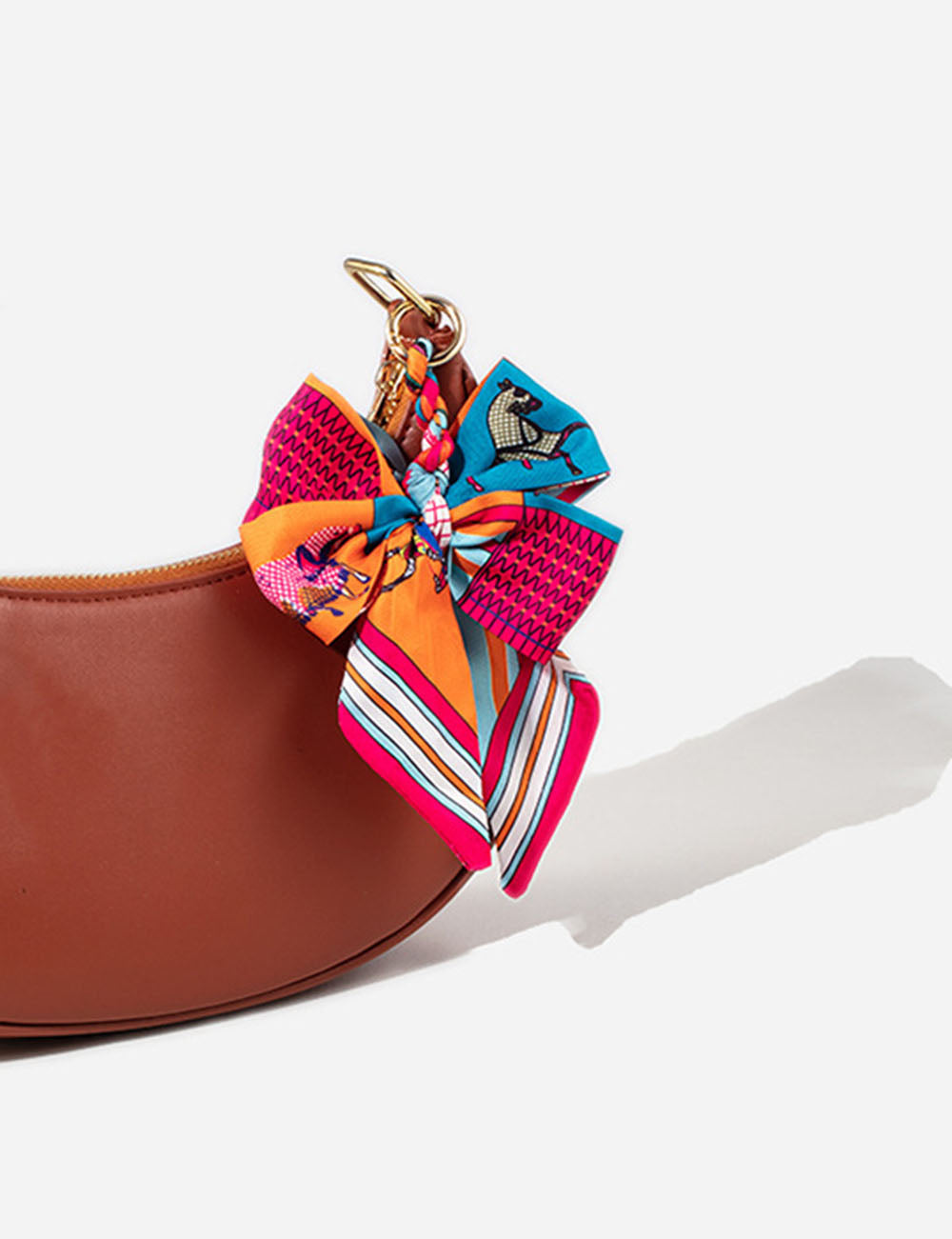 Vintage Print Satin Bow Bag Charms DP25D677