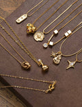 Gold Plated Geometric Pendant Necklace - DippedShop Wholesale - #7363