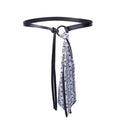 Faux Leather Silk Scarf Belt - DippedShop Wholesale - #9939