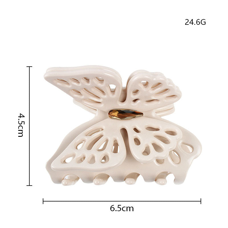 Elegant Hollow Out Butterfly Acetate Hair Claw MK2PPM6W6HCP355