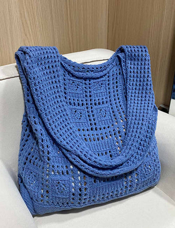 Solid Color Hollow Braided Shoulder Bags DP25C804