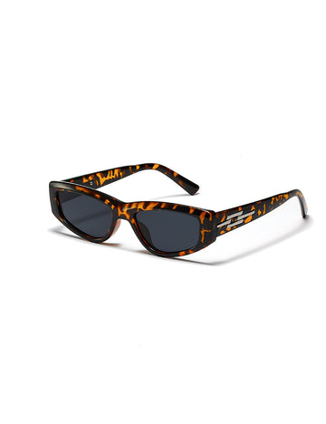 Vintage Cat Eye Narrow Frame Sunglasses DP25D949