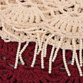 Boho Beaded Crochet Beanie - DippedShop Wholesale - #5859