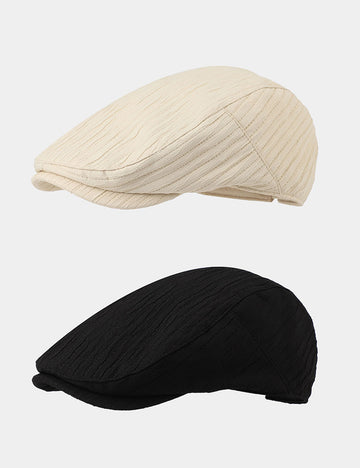 Casual Solid Color Breathable Adjusatble Newsboy Cap 8BK6HAT197L