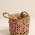 Color Contrast Straw Handbag - DippedShop Wholesale - #8355