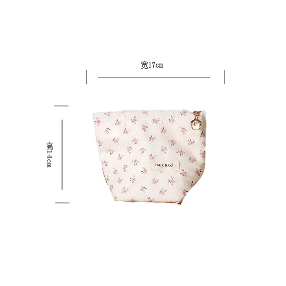 Pink Mini Floral Pattern Cosmetic Bag MK2BW6W10BOB417