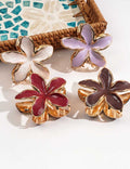Cute Enamel Glaze Flower Metal Hair Claw MK2MBEP6W6HCP360