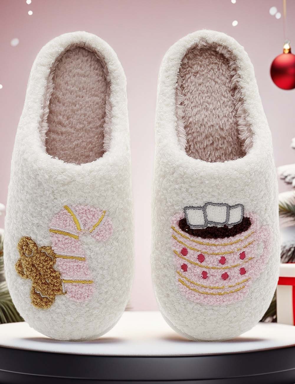 Cute Thicken Fleece Non-Slip Indoor Slippers DP25H484