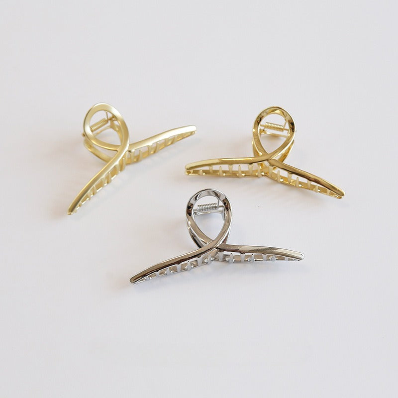 Minimalist Solid Color Metal Hair Claw Clip DP25B950