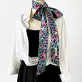 Simple Polka Dots Color Block Thin Long Scarf MK2BLW6W6NSI80
