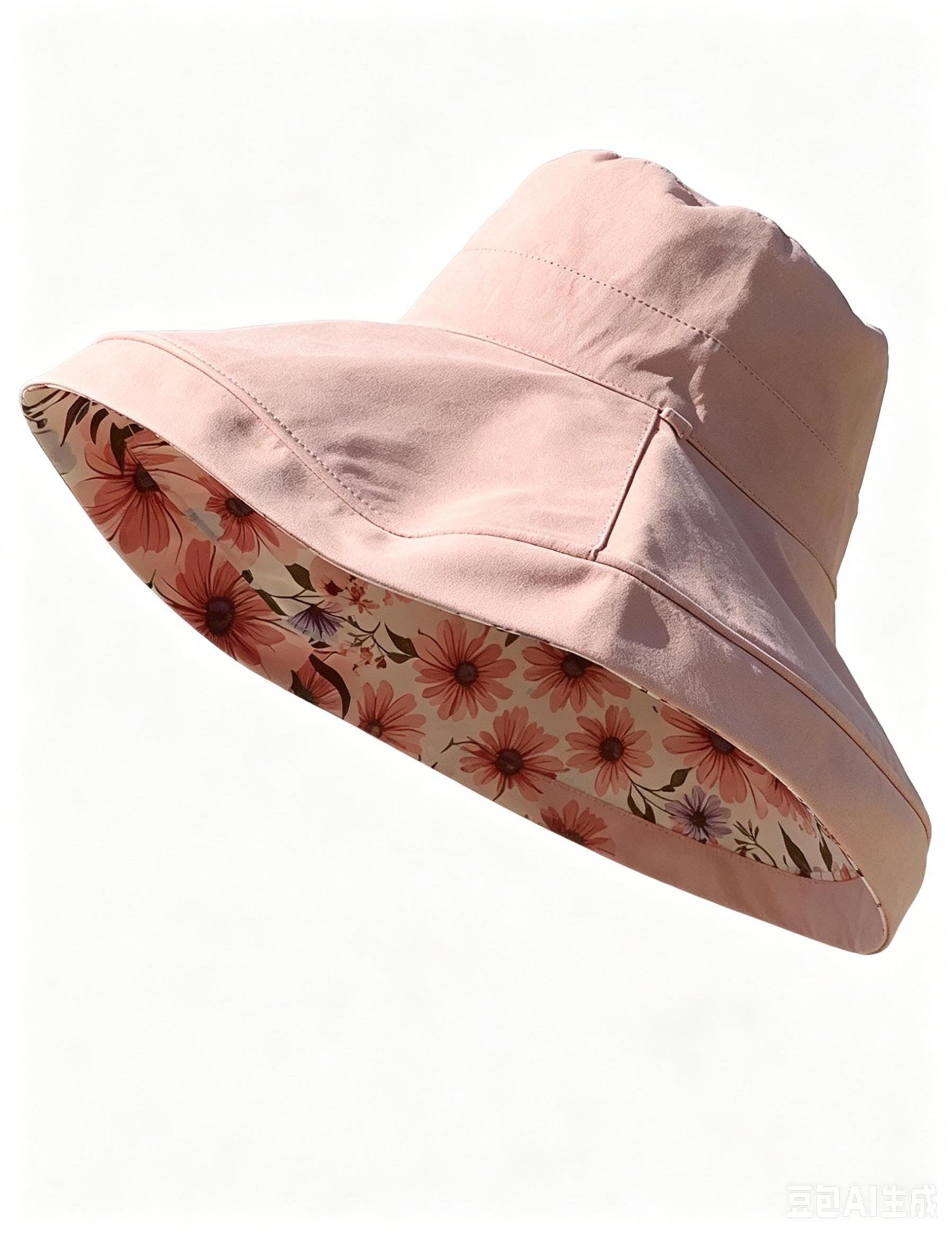 Summer Floral Print Reversible Wide Brim Sun Hat 8BK6HAT164T