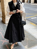 Sleeveless V-Neck Trench Coat - DippedShop Wholesale - #8691