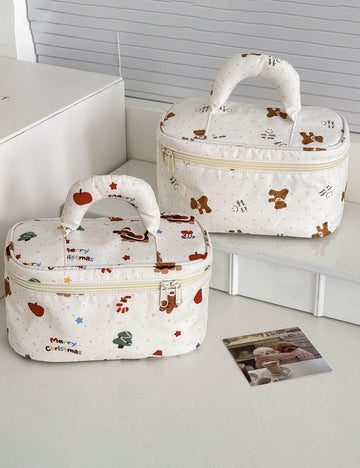 Cute Bear Print Large Capacity Makeup Bag DP25H477
