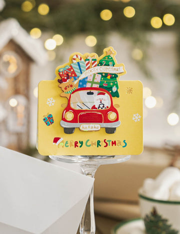 Cute Gold Foiling Christmas Greeting Card DP25H498