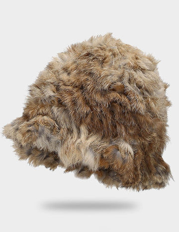 Fluffy Fuzzy Thermal Windproof Bucket Hat DP25H713