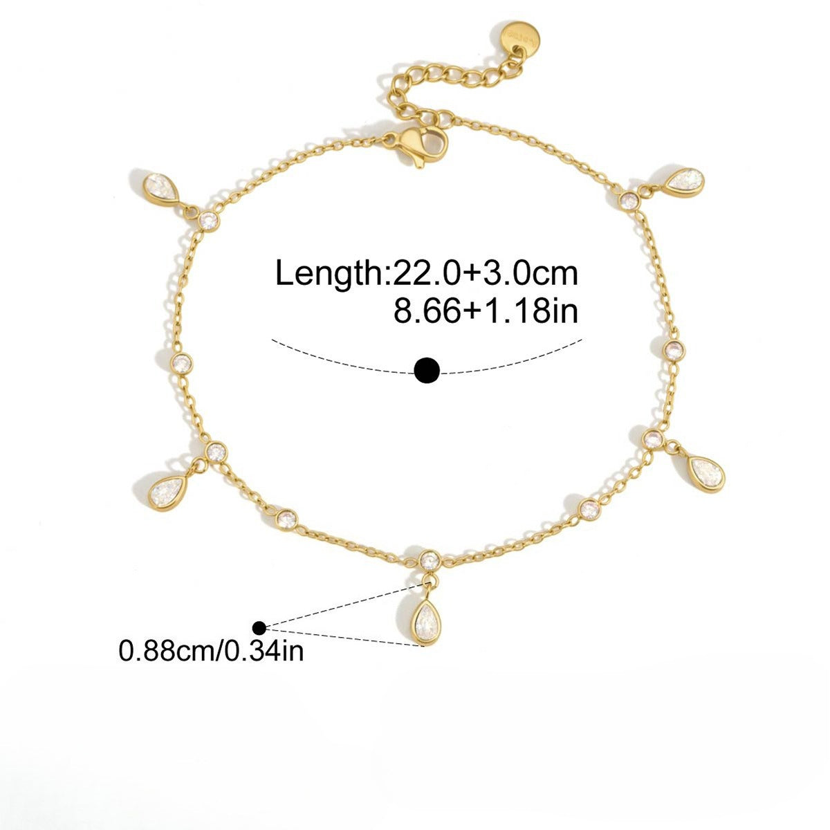 Minimalist Sparking Zirconia D - DippedShop Wholesale - #5843