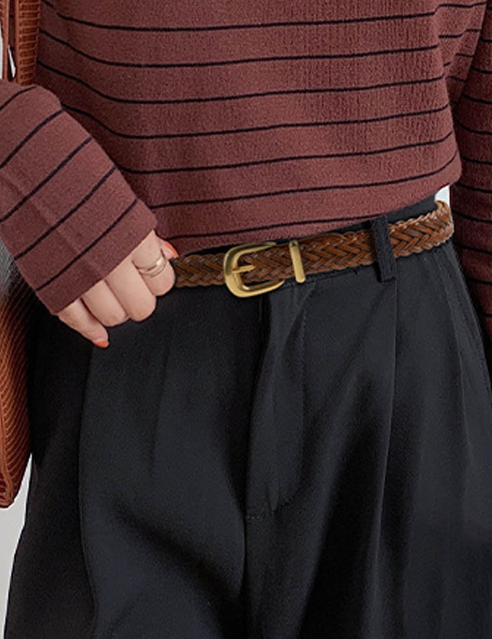 Casual Braid Woven Leather Ski - DippedShop Wholesale - #9619