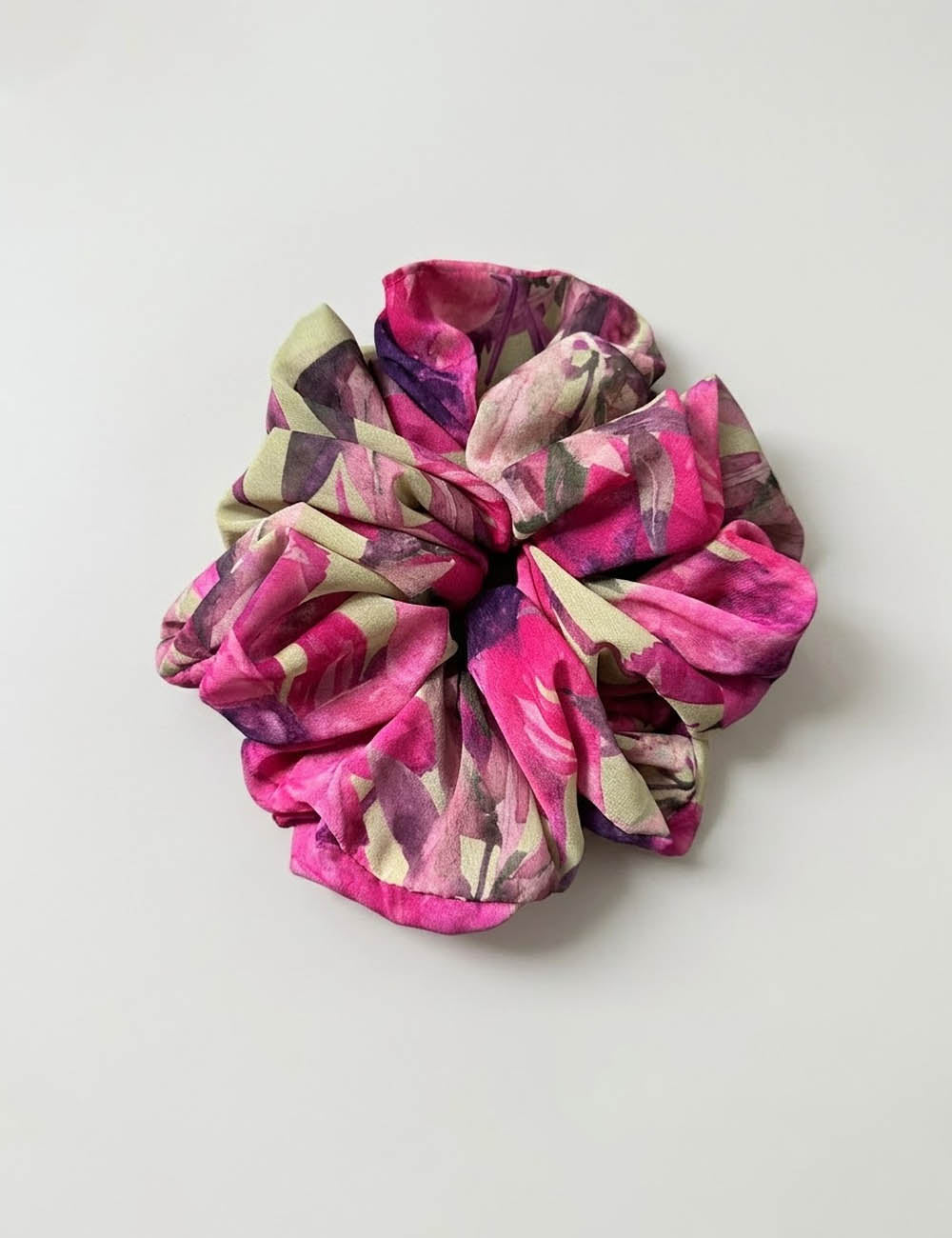 Flower Chiffon Hair Scrunchie - DippedShop Wholesale - #1619