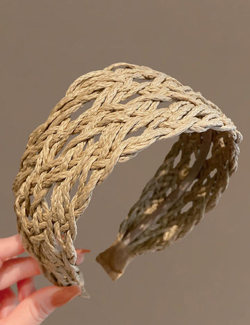 Woven Wide Headband - DippedShop Wholesale - #8067