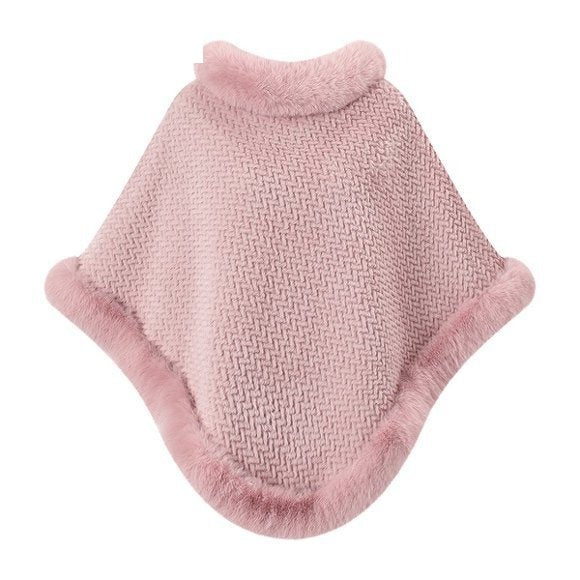 Faux Fur Poncho Cape - DippedShop Wholesale - #3843