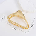 Minimalist Gold Plated Cloud Hair Claw MK2MBEP6W6HCP382