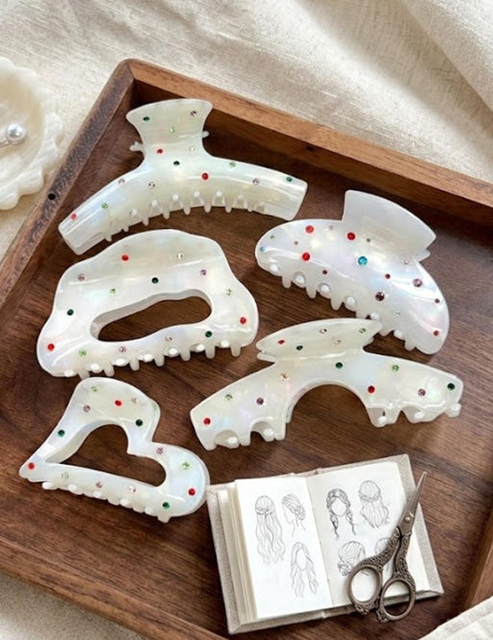 Colorful Rhinestone Hair Claw - DippedShop Wholesale - #1955
