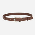 Trendy Unique Metal Buckle Skinny Leather Belt MK2LEEP6W6JBT33